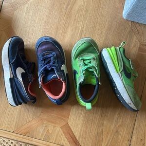 2 Pair Nike Bungee Lace Sneakers 10